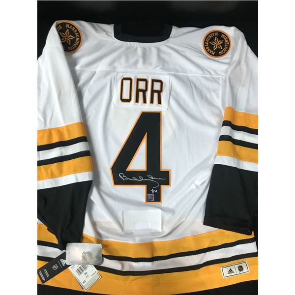 BOBBY ORR SIGNED BOSTON BRUINS PRO JERSEY (GNR COA)