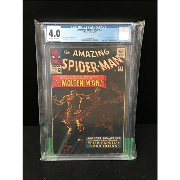 MARVEL COMICS THE AMAZING SPIDER-MAN NO.28 1ST APPEARANCE MOLTEN MAN (CGCG 4.0)