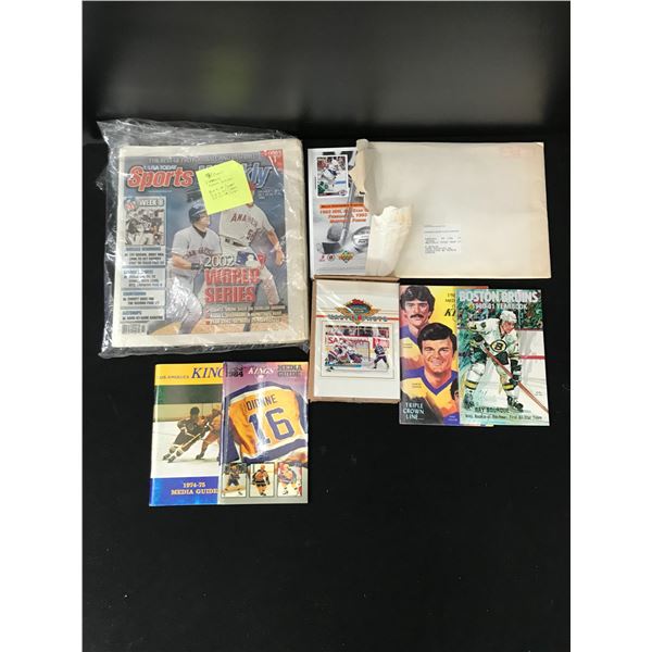 LOT OF VINTAGE HOCKEY MEMORABLIA