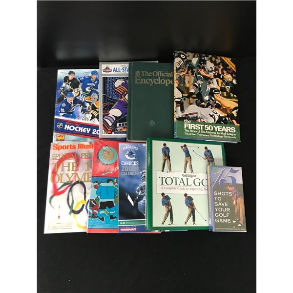 LOT OF VINTAGE SPORTS BOOKS