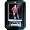 Image 1 : LTD EDITION CUSTOM FRAMED JEAN BELIVEAU DISPLAY WITH LOTS OF INSCRIPTIONS 8/9 FROZEN POND COA