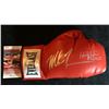 Image 1 : MIKE TYSON AND EVANDER HOLYFIELD SIGNED BOXING GLOVE JSA COA