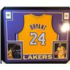 Image 1 : KOBE BRYANT SIGNED AND CUATOM FRAMED L.A LAKERS JERSEY (STEINER HOLO)