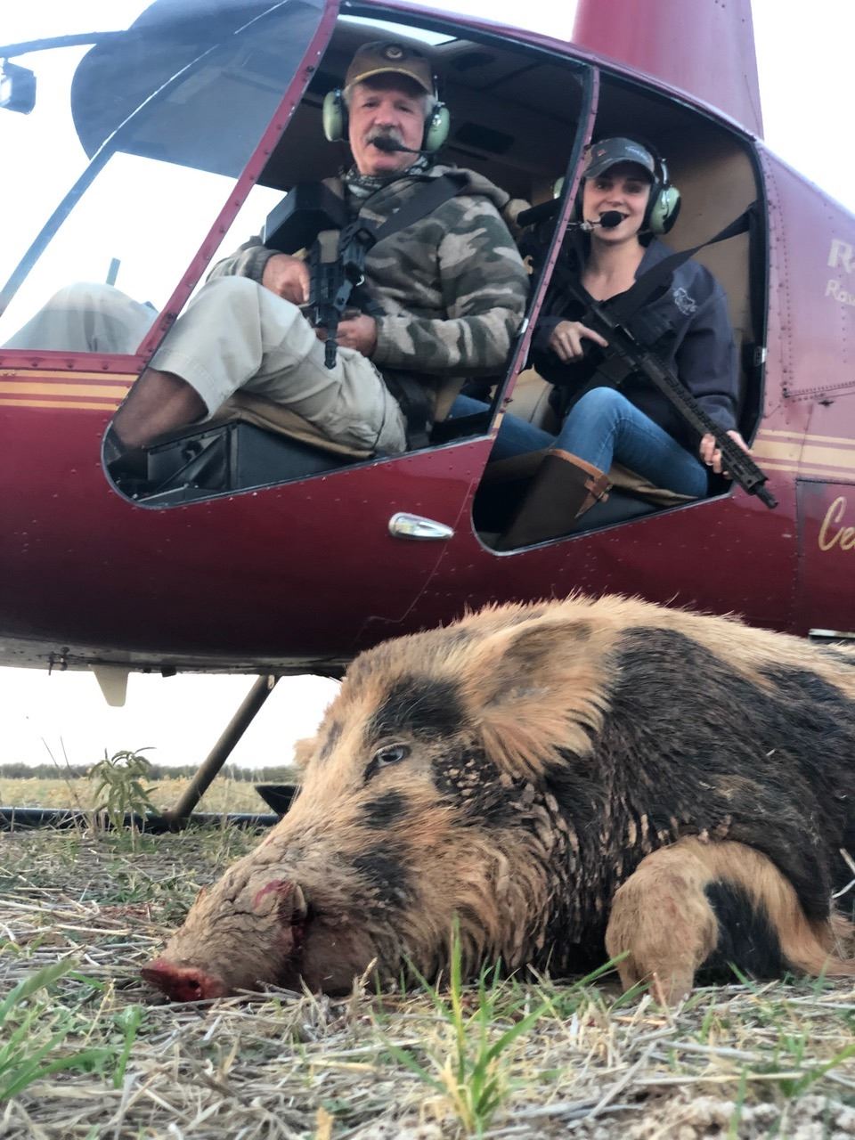 Pig Hunt Rigs Texas - Helicopter Hog Hunt for one (1) hunter