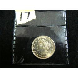 Mint State 63 plus, brilliant  fully proof like, 1883 Liberty head nickel - Most beautiful Liberty n