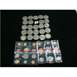 Lot of 2 - 1987 mint sets, 2 liberty silver dollars, 1922, 1923, 22 - Eisenhower dollars (194)