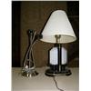 Image 1 : Lot of 2 lamps: Stainless steel lamp (199)