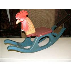 Carved Rooster rocker (4)