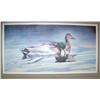 Image 1 : Double matted and framed signed and numbered print by Annette Hartzell 522/950 of 2 mallards (189)