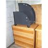 Image 4 : Lot of light finish: dresser, mirror, night stand and TV cabinet (197)