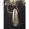Image 2 : Diamond pendant and chain, 10K yellow gold, round cut, approx. .10 carats, clarity VS2-I2, color I, 