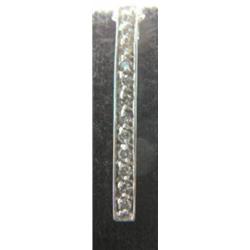 Diamond pendant and chain, 14K white gold, round cut, approx. .25 carats, clarity SI1-I1, color I-J-