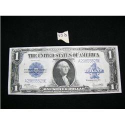 CHOICE on 2: Silver certificate, un-circulated 1923 bank note payable in 1 silver dollar (194)