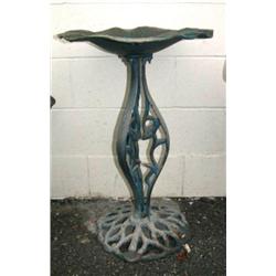 Approx. 2.5' cast iron bird bath (1)