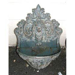 Approx. 2.5" wall mounted cast iron fountain (1)