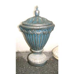Approx. 2.5' cast iron urn with top (1)