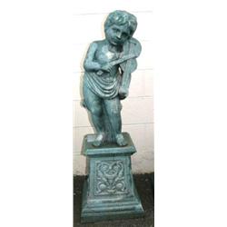 CHOICE on 4 cast iron children playing instruments: violin (1)
