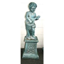 CHOICE on 4 cast iron children playing instruments: guitar (1)