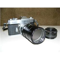 Yashica camera, TL-Super, Vivitar automatic Tele Converter and lens (700)