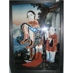 Framed print of Asian woman (2)