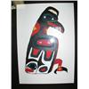 Image 4 : Lot of 3 original Tlingit style figures, framed and matted (2)