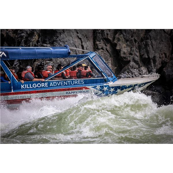Hells Canyon Wild River Jet Boat Tour for 4 and a 2 Room, 1 Night Stay at the Salmon Rapids Lodge