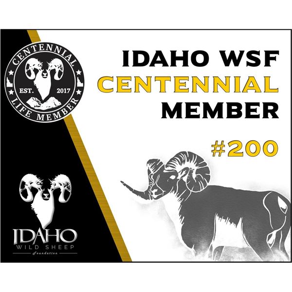 Centennial Life Member #200 into the Idaho Wild Sheep Foundation