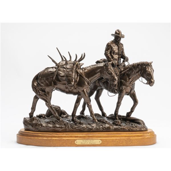 Vintage 1995 Russell D Jorgensen "PAK'N OUT" Pack Horse Sculpture