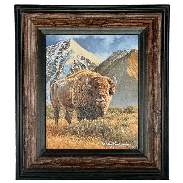 Stands Alone Buffalo Print by Dallen Lambson