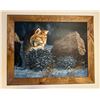 Image 1 : Grousin`Around Bobcat Print by Tom Mansanarez 83/95