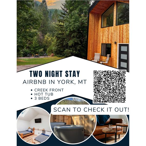 Two Night Stay for Two People at the Bighorn Chalet in York, Montana