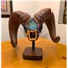 Image 1 : Beautiful Beaded Ram Skull