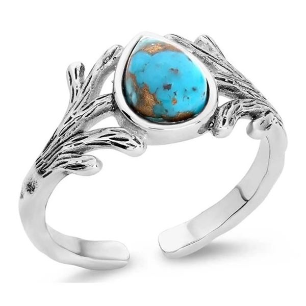 Montana Silversmiths Serenity's Call Necklace and Turqoise Haven Open Ring