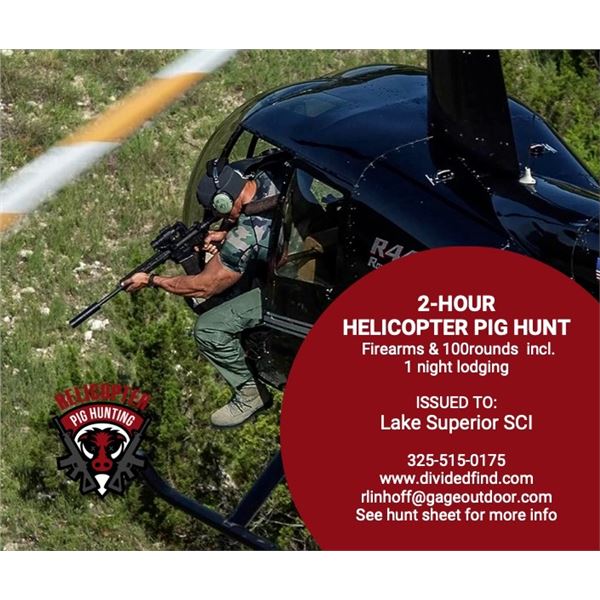 Texas Helicopter Hog Hunting