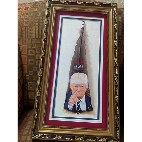 Turkey Feather Painted with President Trump/MAGA
