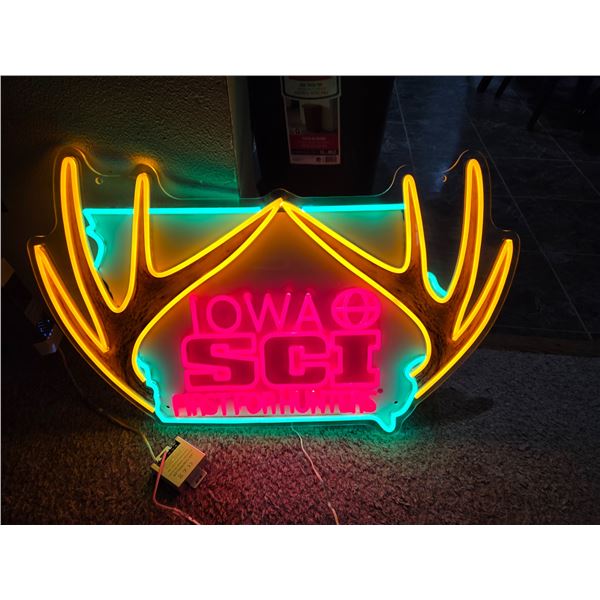 Iowa SCI Logo Neon Sign