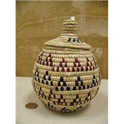 7" basket with decorated seal gut (2)
