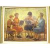 Image 1 : Alice Park "Magician" appraised by Joe Cruesy at $4000, small spot of paint missing above boys head,