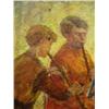 Image 5 : Alice Park "Magician" appraised by Joe Cruesy at $4000, small spot of paint missing above boys head,