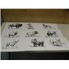 Image 1 : Lot of 9 Dobbe prints of buffalo, dall sheep, and other big game (158)