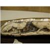 Image 2 : 13" relief carved mammoth bark ivory group of 4 howling wolves - imported stock #M005 (2)
