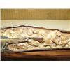 Image 2 : 10" mammoth ivory bark relief carving of 13 penguins M042 (2)