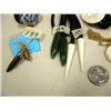 Image 3 : Lot of: Alaska Centennial bolo tie with jade drops, carved ivory flower necklace, carved ivory billi