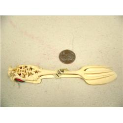 Ivory fork and spoon (2)