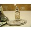Image 3 : Lot of 2: Bone and soapstone carving 3" tall of shells and 2" ivory billiken (2)