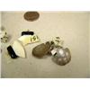 Image 3 : Lot of 3 pairs of earrings: sterling silver Tlingit bears, ivory dice, and ivory and baleen Ulus (2)