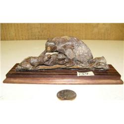 5.5" group of 3 bears, mother and 2 babies carved from mammoth bone - imported M043 (2)