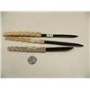 Image 1 : Lot of 3 baleen and whale bone letter openers (2)