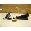 Image 1 : 2" baleen puffin, scrimshawed, 4" baleen seal by Robert Crumley (2)