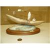 Image 1 : 11" kayaker with fossilized ivory man mounted on soapstone and wood base by Mike Scott (25)